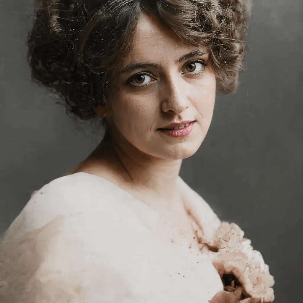 Historic military portrait restored with improved clarity and contrast. (after restoration)